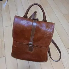 ブラウン レザー リュック