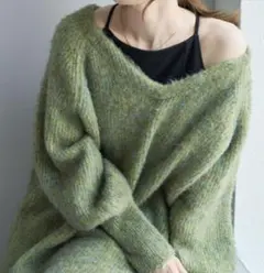 【2022AWアイテム】カスタネ メランジVあきニットプルオーバー