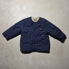【KIDS】POLO BCS ノーカラージャケット アウター ネイビー