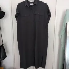 LEPSIM グレー シャツワンピース 半袖