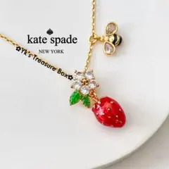 U584/kate spade/ミツバチとエナメルいちごゴールドネックレスのサムネイル