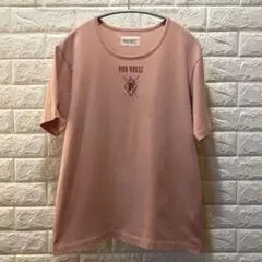 【美品】ヴィンテージピンクハウスPINKHOUSE Tシャツロゴ刺繍Lのサムネイル
