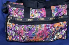 【新品未使用】レスポートサック カラフル花柄ボストンバッグ