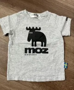 moz 半袖Tシャツ 90 ロゴ 北欧風 シンプル キッズ