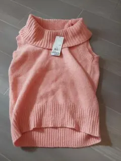 SunaUna ピンク ノースリーブセーター サイズ38