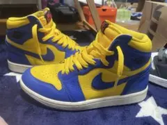 ナイキ ハイカットスニーカー 青/黄