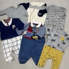 カバーオール　まとめ売り　長袖　ベビー服　赤ちゃん　ベビー　セット売り