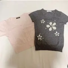 サマーニット　ショート丈　2点セット