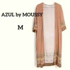 人気❣️AZUL by MOUSSY カーディガン【M】五分袖 エスニック柄