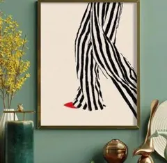 ミッドセンチュリー アート ポスター 30x40 モダン インテリア 抽象