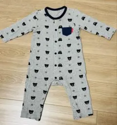 【美品】MIKIHOUSE DOUBLE.B カバーオール ロンパース