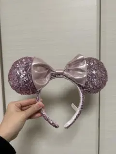 ミニーマウス耳カチューシャ ピンク