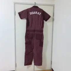 doarat ドゥアラット チェック半袖 つなぎ DOARAT - doarat ドゥアラット チェック半袖 つなぎの通販 by