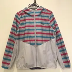 adidas ナイロンジャケット　ウィンドブレーカー　レディースLLサイズ