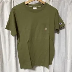 Champion オリーブ色 Tシャツ M
