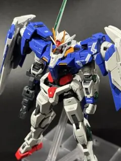 【大幅値下げ】RG 1/144 ダブルオーライザー　【全塗装完成品】のサムネイル