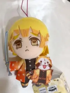 滅の刃ラスカルコラボぬいぐるみ　吾妻善逸