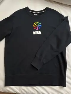 NIKE 風車ロゴ 刺繍ロゴ スウェット 黒 S