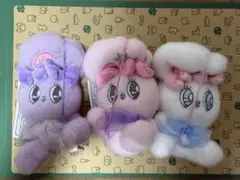 エスターバニー スノーリボンマスコット全3種ぬいぐるみセット