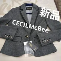 新品タグ付　CECI McBEE グレー WOOLテーラードセレモニージャケット