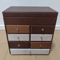 【大容量】チェスト型ジュエリーボックス