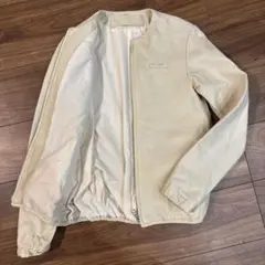 Dulcamara ドゥルカマラ 羊革 ラムレザー ジャケット ブルゾン 0 白