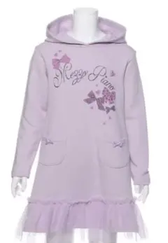 メゾピアノ 長袖 スウェット ワンピース 140cm 中古品