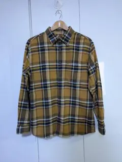 UNIQLO フランネルシャツ/チェック/黄色