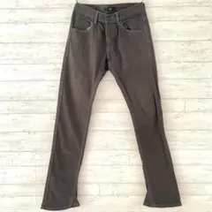 ボブソン BOBSON カラーデニムパンツ【S】 鹿革パッチ ストレッチ 日本製のサムネイル