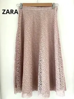 更にお値下げ✨美品✨桜色✨ZARA✨レーススカート