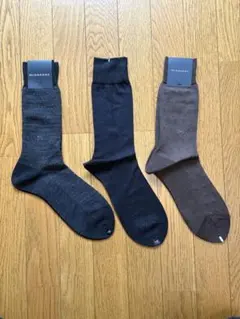 バーバリー　メンズ　ビジネスソックス 3足セット