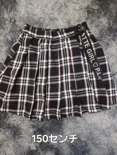 PLATTE GIRL チェック柄プリーツスカート 150センチ