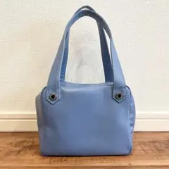 HAMANO 濱野皮革工藝 ハンドバッグ カリーノ ライトブルー - メルカリ