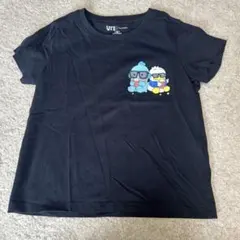 ユニクロ　サンリオキャラクター Tシャツ 130サイズ ブラック　ハンギョドン