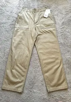 新品　ROPÉ PICNIC バックサテンベイカーパンツ　ベージュ　L