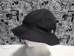 ブラック コットン バケットハット