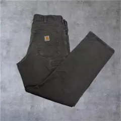 ポ*ー様 Carhartt ダックペインターパンツ W40 ダークブラウン 古着