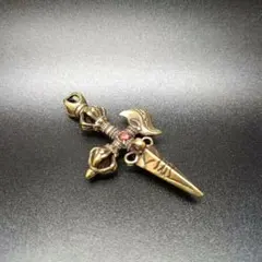 密教法具 仏教美術 仏具 金剛杵 銅製 置物 金工 インテリア置物 - メルカリ