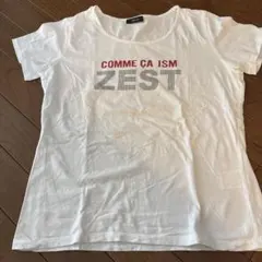 COMME CA ISM 半袖Tシャツ Ｌホワイト