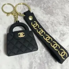 美品♡シャネル♡CHANEL♡ ミニバッグ キーホルダー ノベルティ 黒