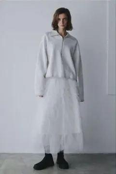 HER. ビッグカラーハーフジッププルオーバー