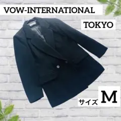 美品　チェスターコート　カシミヤ5% Ｍ　黒 ダブルブレスト　テーラードコート