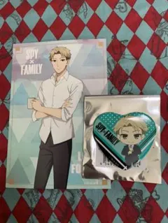 SPY×FAMILY スパイファミリー ハート缶バッジ イラストカード ロイド