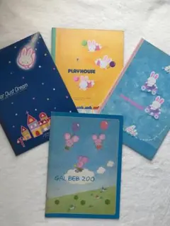 昭和レトロ1980年代ノート4冊まとめ売り