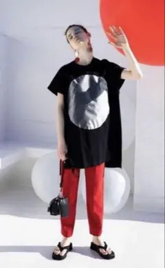UN3D. シルバーサークルデザイン 半袖Tシャツ ブラック Fサイズのサムネイル