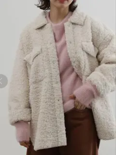 【WEB限定】ボアオーバーシャツブルゾン