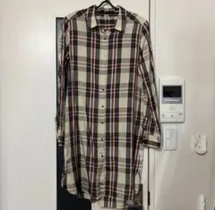 チェック柄ロングシャツ　アーバンリサーチ　ROSSO