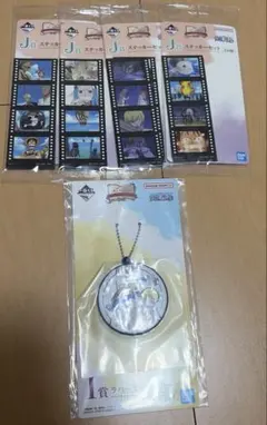 원피스 이치방쿠지 J賞 ステッカーセット I賞 ラバーキーホルダー