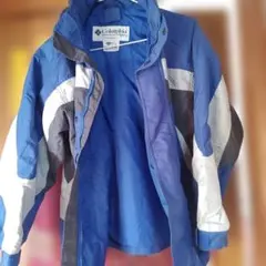Columbia ナイロンジャケット Lサイズ 青/白