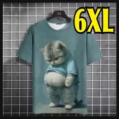 Tシャツ 猫 おもしろTシャツ ダイエット 大きいサイズ ユニセックス 6XL